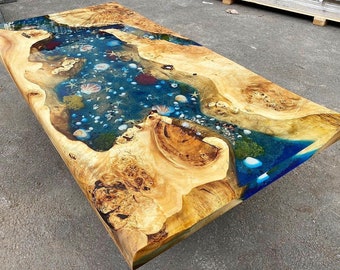 カスタムポプラウッドリバーブルーグリーントロピカルデザイン