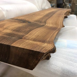 Custom Order Walnut Bookcase Brown Book stand- Rack - Live Edge - Rustic Design - Bar Design -Office - Library - %100 HANDMADE