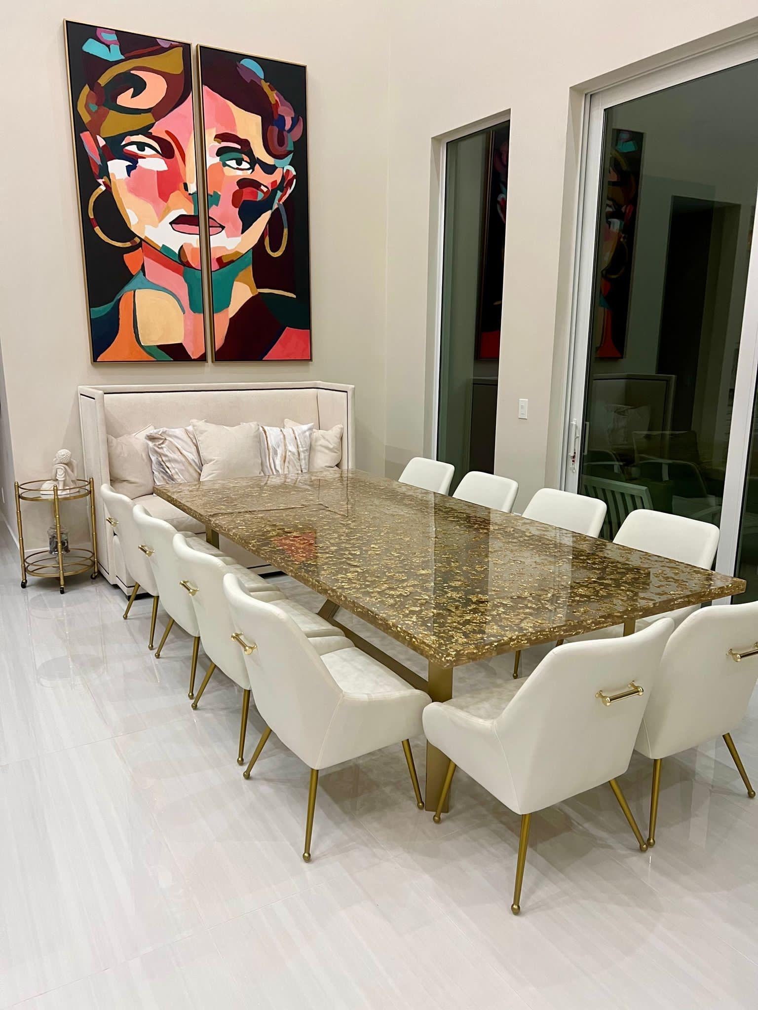 Modern Day Accents Gold D Guita - Sfere di filo metallico in acciaio, lucido, riempitivo, moderno, confezione da 3, da tavolo, casa, ufficio, diametro 10,2 cm