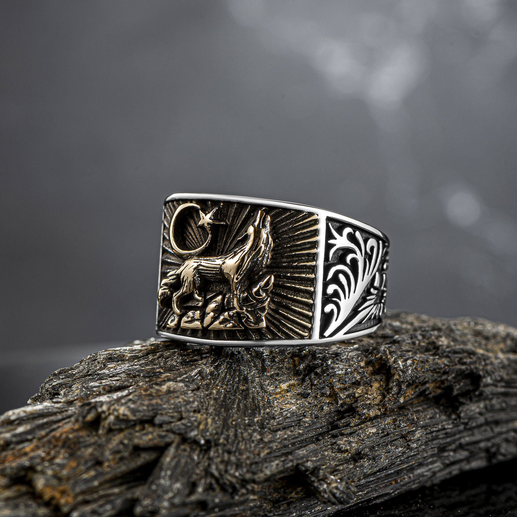 Star Moon Ring Stainless Steel Gold | Skyrim Rings | Finger Rings | Jewelry  - Ring Women - Aliexpress