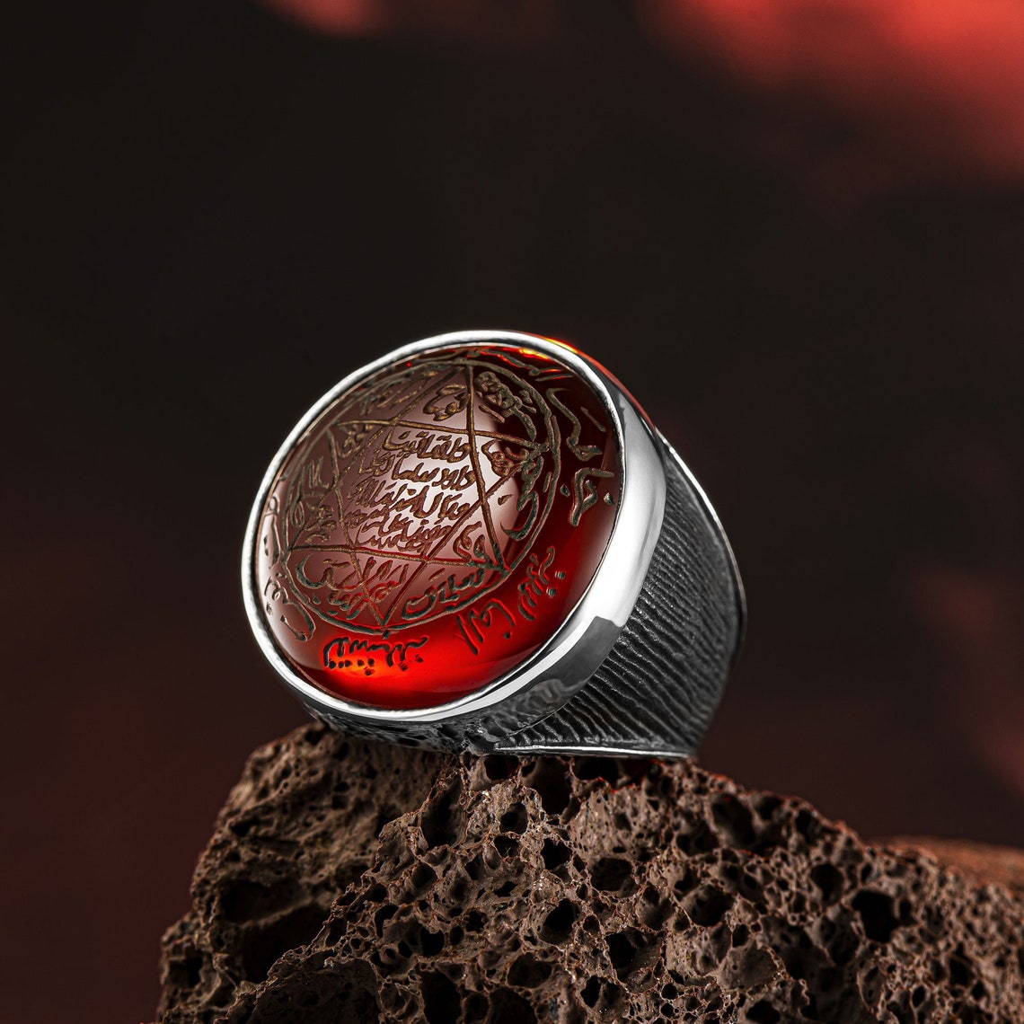 King Solomon Seal Ring Solomon Ring Seal Ring angel Etsy