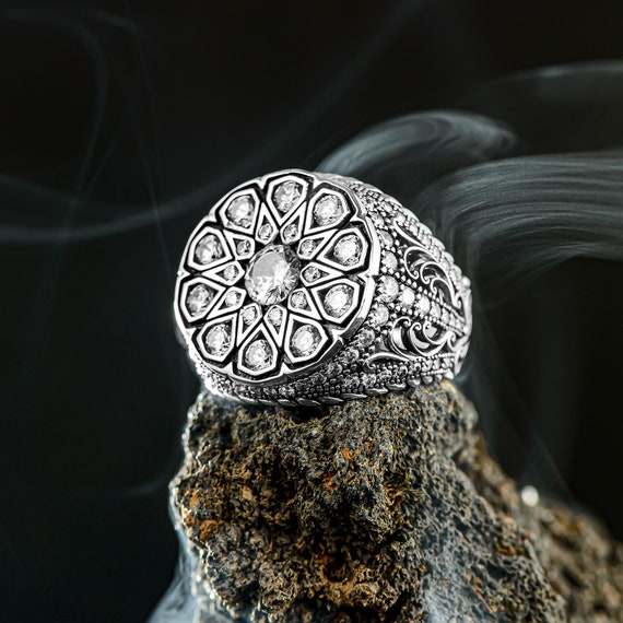 Mens ring with shop stone design