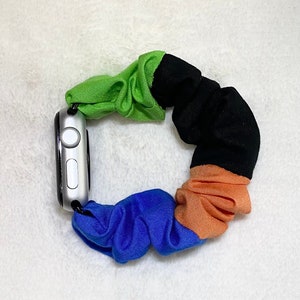Goofy Inspired Scrunchie Band for Apple Watch 38mm 40mm 41mm 42mm 44mm 45mm 49mm or Fitbit Sense/Versa 3