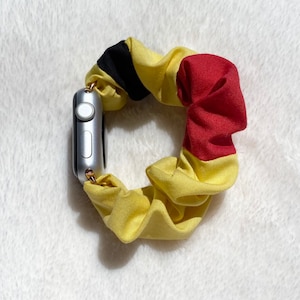 Winnie the Pooh Inspired Scrunchie Band for Apple Watch 38mm 40mm 41mm 42mm 44mm 45mm 49mm or Fitbit Sense/Versa 3