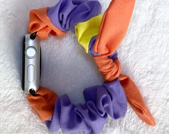 Figment Inspired Scrunchie Band with Tie for Apple Watch 38mm 40mm 41mm 42mm 44mm 45mm 49mm or Fitbit Sense/Versa 3