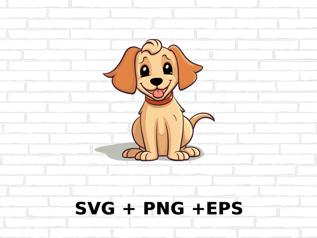 Chartoon Svg INSTANT Download. Cute Dog Cartoon SVG PNG & Eps, Commercial Use ...