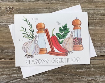 Seasons Greetings! | unique holiday cards | pun holiday card
