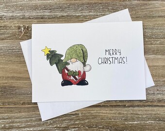 Gnome Merry Christmas | Holiday Cartoon Greeting Card