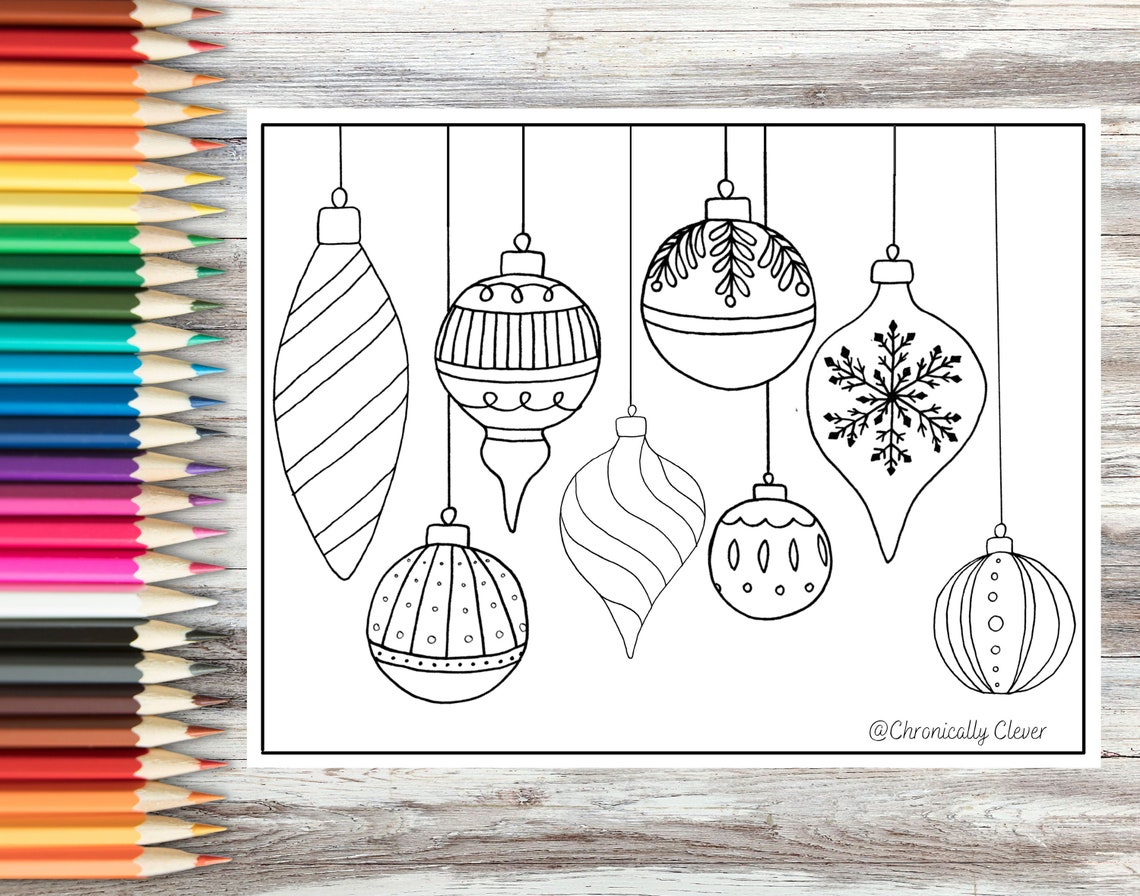 Christmas Colouring | Christmas Decorations | Christmas Balls ...