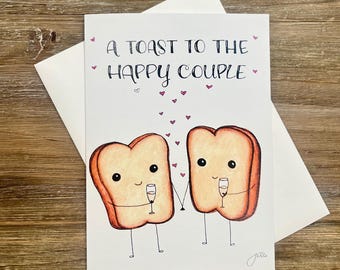 A Toast to the Happy Couple | Happy Anniversary greeting card