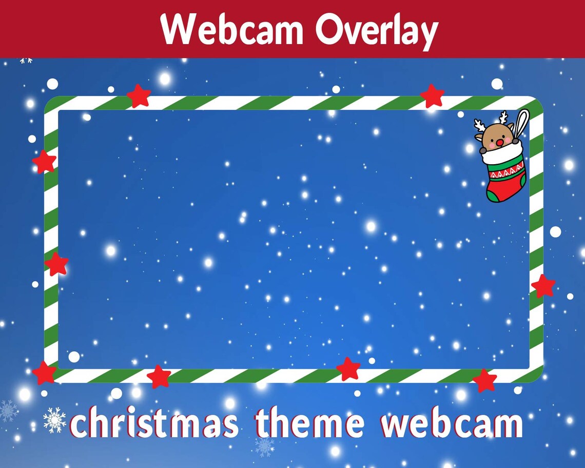 Christmas Theme cam Overlay for streaming Etsy