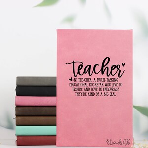 Teacher Gift,Custom Notebook,Teacher Personalized Gift,Teacher Appreciation Gift,Appreciation Gift,Personalized Teacher Gift,Custom Journal