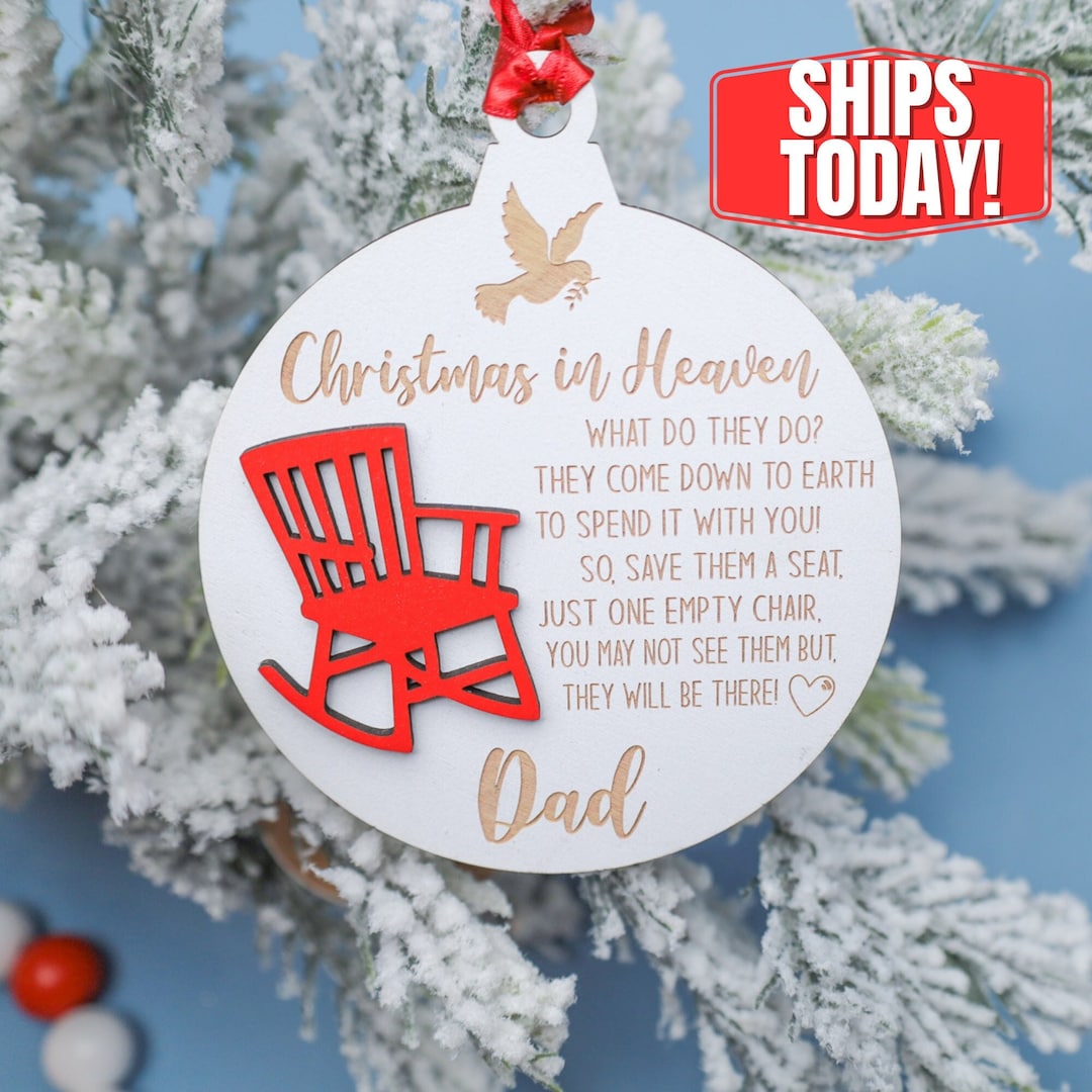 Christmas in Heaven, Christmas Ornament,memorial Gift,christmas Decor