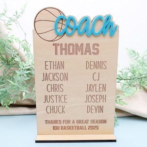 Custom Coach Appreciation Gift Plaque, Coach Gift Football Team, End of Season Coach Gift from Team, Sports Coach Gift, Custom Coach Sign
