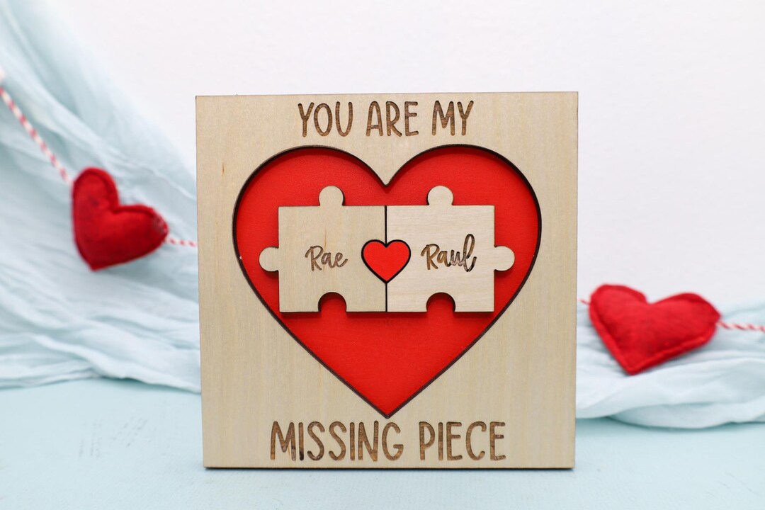 Puzzle Couples Sign You Are My Missing Piece Romantic Decor - Etsy