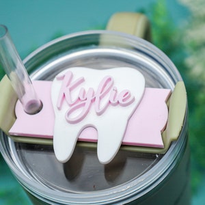 Dental Stanley Topper,Tumbler Cup Name,Dental Gift,Tumbler Name Tag,Dental Assistant Tumbler,Dental Hygiene Gifts,Dental Student Gift