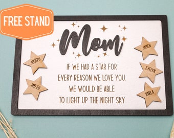 Mother's Day Gift,Night Sky,Personalized Gift,First Mothers Day Gift,Personalized Birthday Gift,Keepsake for Her,Gift for Grandma,For Mom