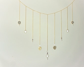 Suncatcher Crystal Wedding Garland Decor, Wedding Cottagecore Backdrop Valance Crystal Aesthetic Window Room Home Decor