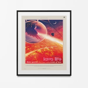 Space Expanse - lava exoplanet NASA space poster, Copernicus system