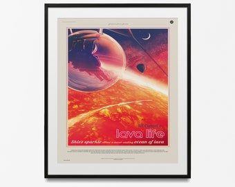 Space Expanse - lava exoplanet NASA space poster, Copernicus system