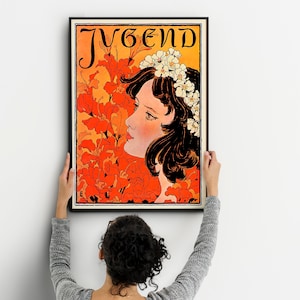 Vintage Jugendstil Kunstdruck Jugendstil Fine Art Poster