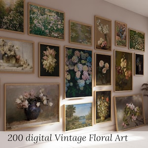 Vintage Moody Prints | Dark Academia Decor | Rustic Dark Gallery Wall Set | Moody French Country Prints | Antique Moody Gallery Wall