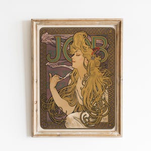 Alphonse Mucha Druck , Alphonse Mucha Job Print , Jugendstil Plakat , Alphonse Mucha Poster , Jugendstil Druck , Alphonse Mucha Dose