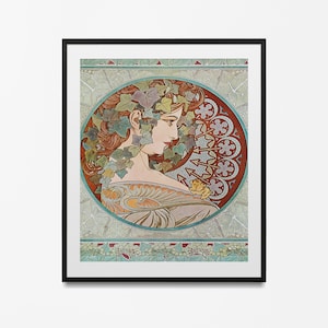Alphonse Mucha print zodiac  old french art Vintage cheap home decor- Zodiac Gifts - art nouveau print