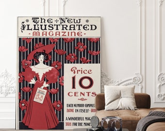 Vintage Art Nouveau print wall Hangings poster for your living room