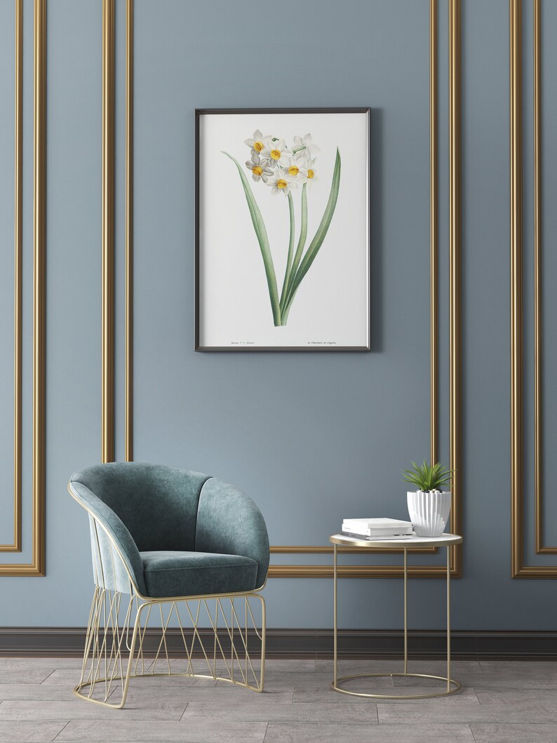 Flowery Decor botanical art print spring flower print botanical ephemera housewarming poster flower wall art