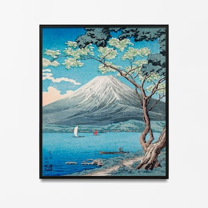 Fuji de la baie de Tago, estampe Tsuchiya Koitsu, période Edo, estampe japonaise, affiche Koitsu, art mural Japon, idée cadeau art Japon