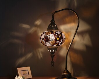 10 Variationen marokkanische Lampe, Mosaik türkische Schreibtischlampe, authentisches Tischbeleuchtungsdesign, türkisches Wohndekor, traditionelle Istanbuler Beleuchtung,