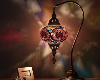 10 Variationen Mosaiklampe, marokkanische Schreibtischlampe, authentisches Tischbeleuchtungsdesign, türkisches Wohndekor, traditionelle Beleuchtung, Istanbuler Laterne