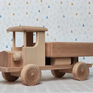 Large Truck Wooden Toys Handmade 100% Eco & Natural Gift for kids