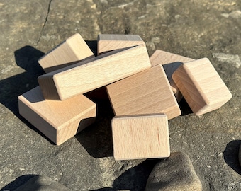 Houten blokken Houten speelgoed Montessori Handgemaakte blokkenset houten kubussen houten speelgoed Cadeau