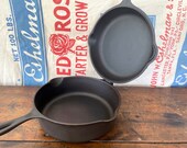 Wagner Ware 8 Cast Iron Hinged Double Skillet