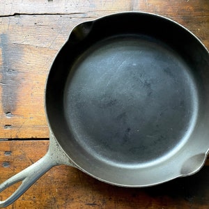 Griswold #8 Nickel Plated Cast Iron Skillet