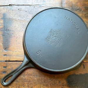 Wagner-made National #8 Cast Iron Skillet