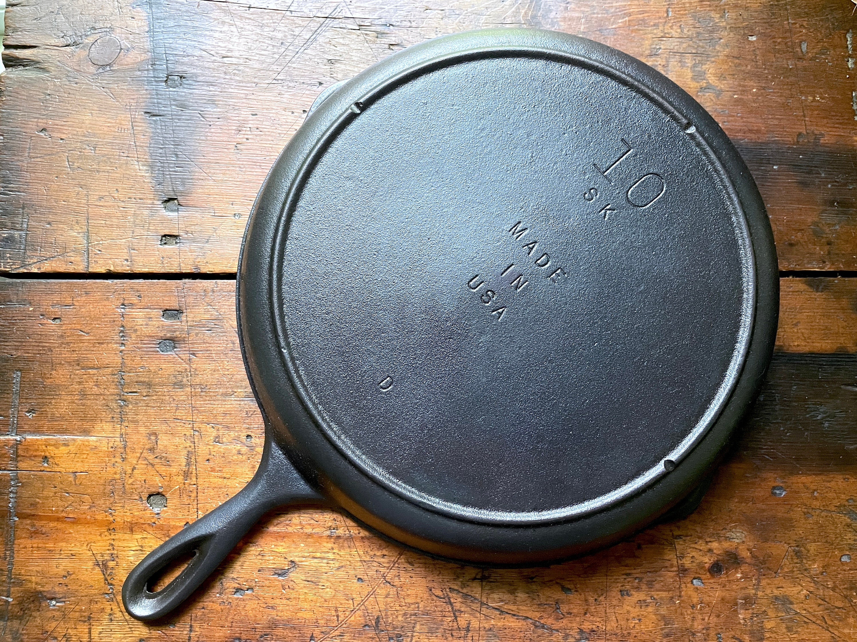 Vintage LODGE 3 Notch #14 Cast Iron Skillet 15 Inch Large Cook Ware Unmarked