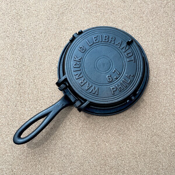 Cast Iron Belgian Waffle Maker Etsy