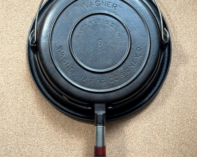 Wagner 9 Cast Iron Waffle Maker Etsy