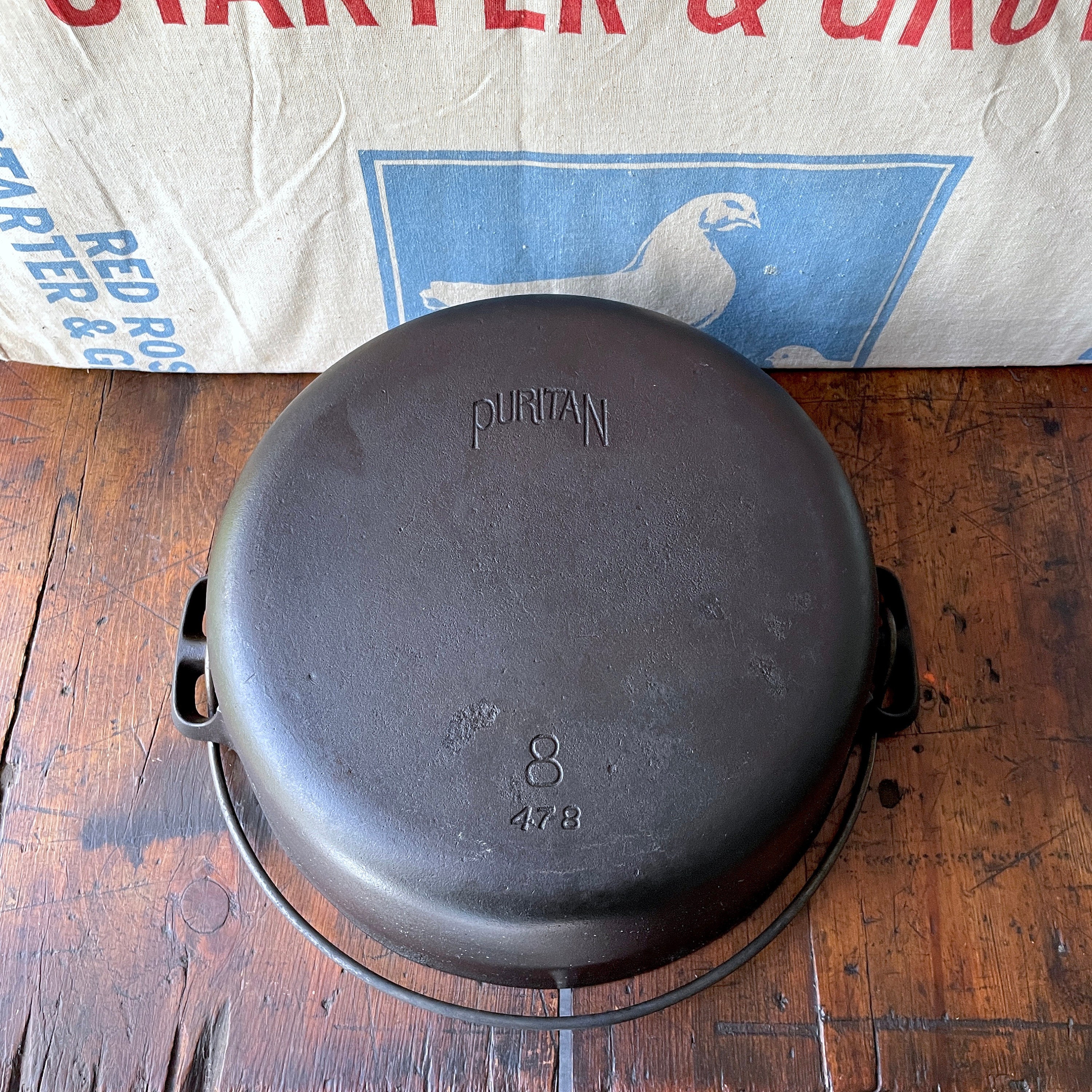 Griswold Puritan #8 Cast Iron Dutch Oven - Etsy