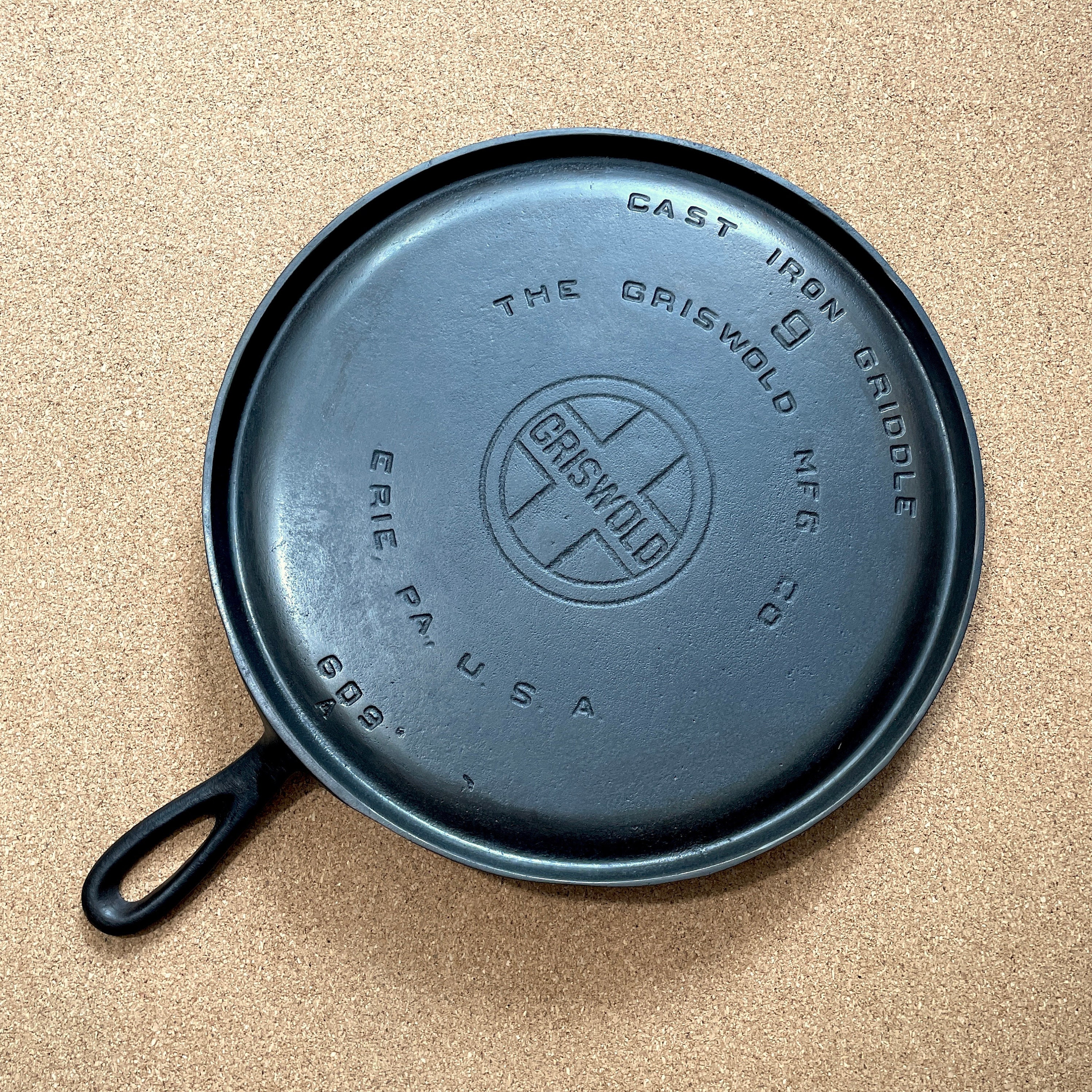 Griswold 9 Cast Iron Griddle read Description Etsy