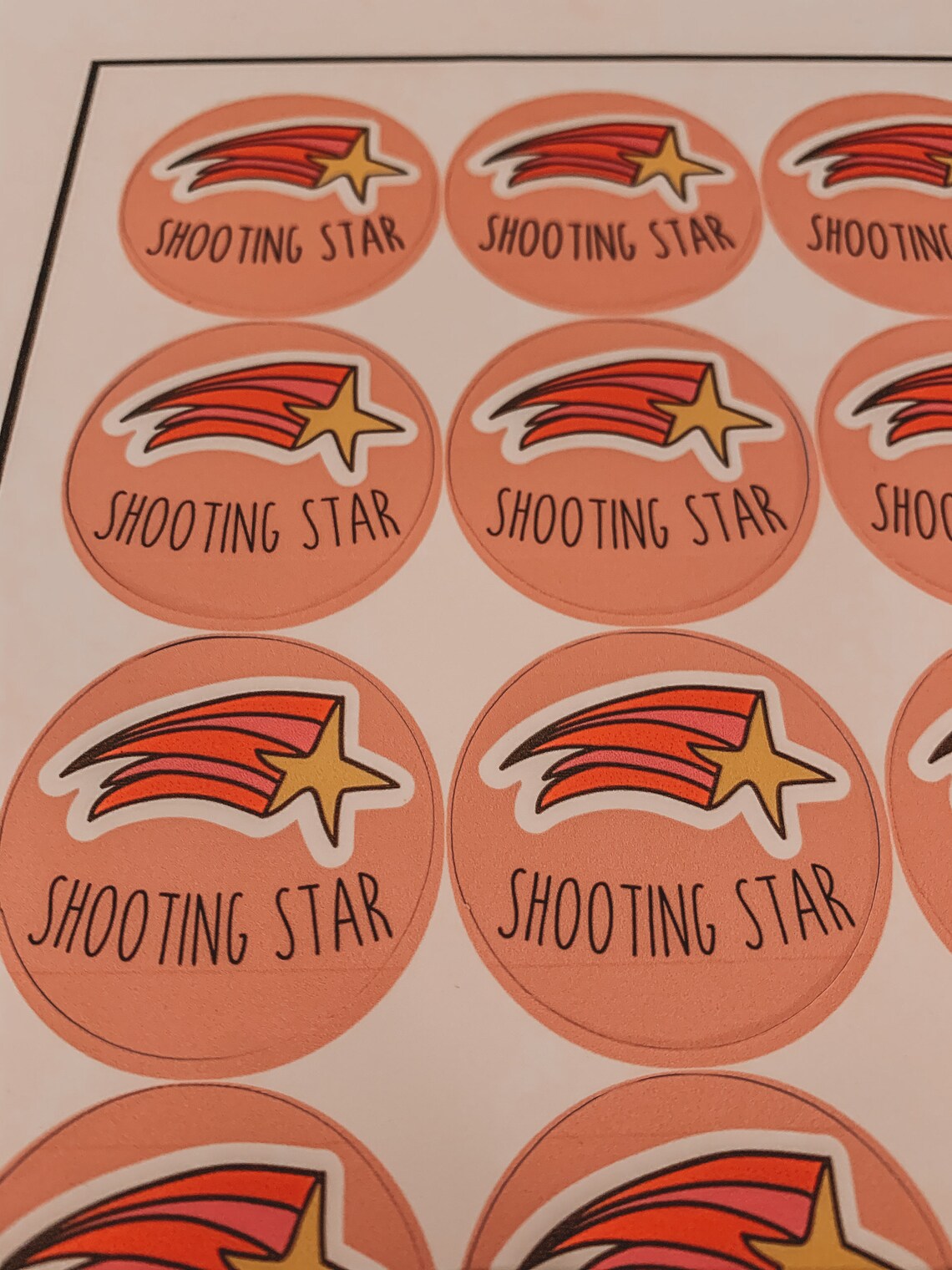 Creative Shooting Star Designed Stickers Perfect for | Etsy