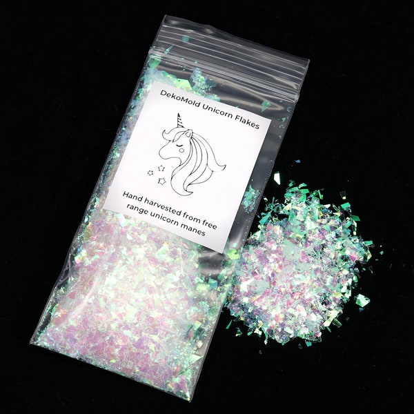 Deko Mold Unicorn Flakes Glitter- Mylar Glitter, Mylar Flakes, Decoden Glitter pour le moulage de résine MTRL