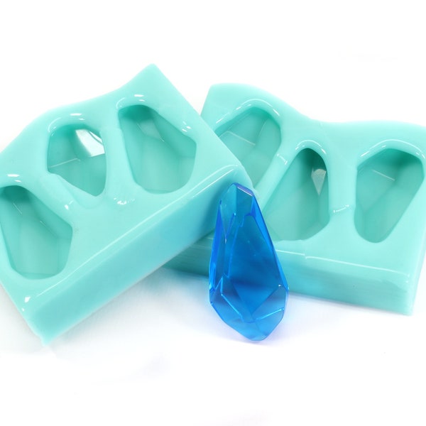 Teardrop Crystal - Silicone Mold for Resin, Crystal Earring mold, Crystal Crafts MLD2