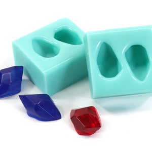 Pointed Crystal - Silicone Mold for Resin, Crystal Earring mold, Crystal Crafts MLD2