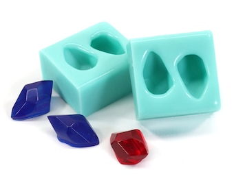 Flexible silicone mold 9 crystals