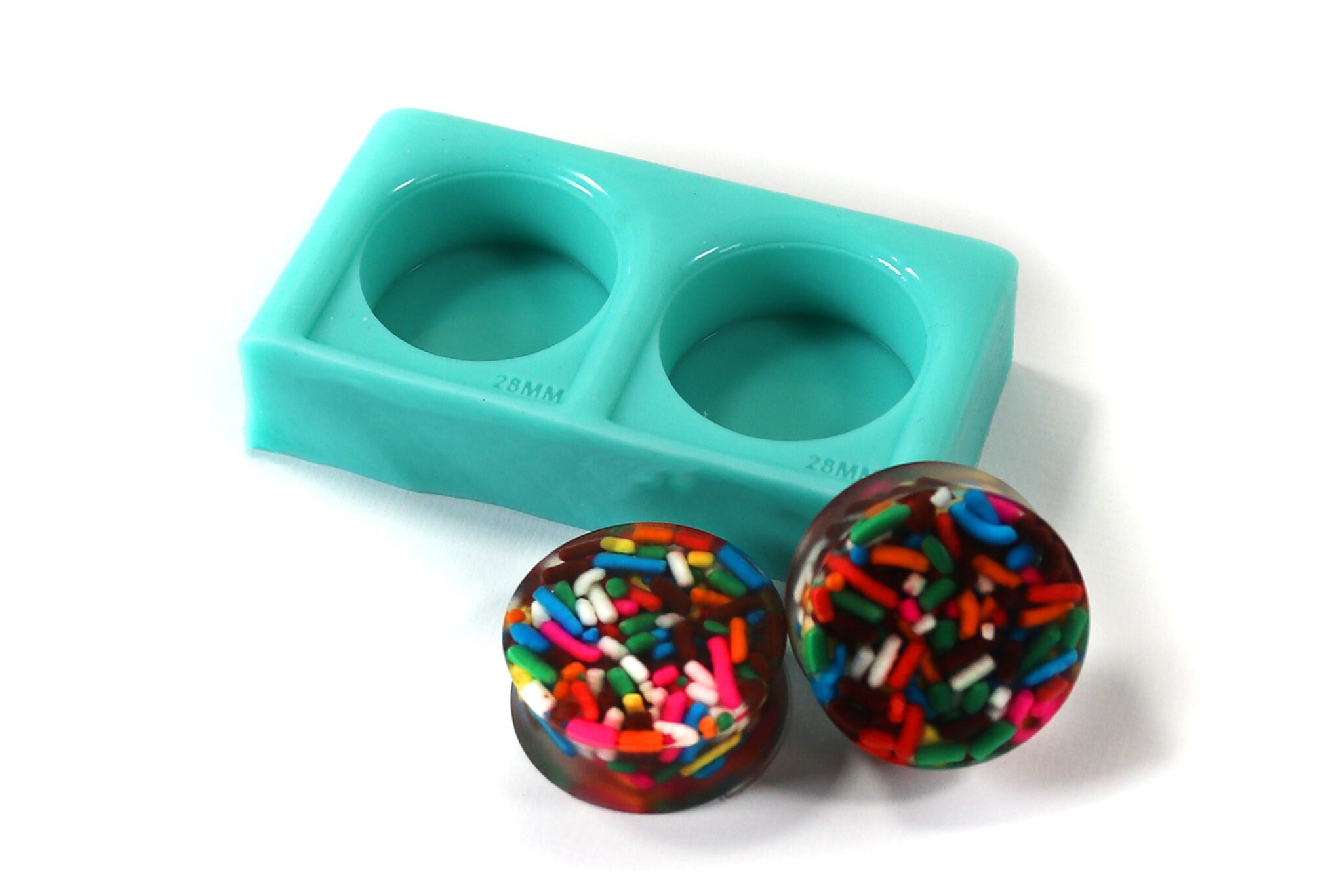 28mm Double Flare Gauge Mold for Resin Casting Decoden DIY Etsy