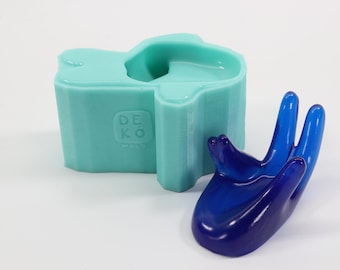 Hand Shaped Ring Dish Mold Resin Casting - Molds For Resin, Resin Gift, High Gloss Finish, Shiny Mold MLD2